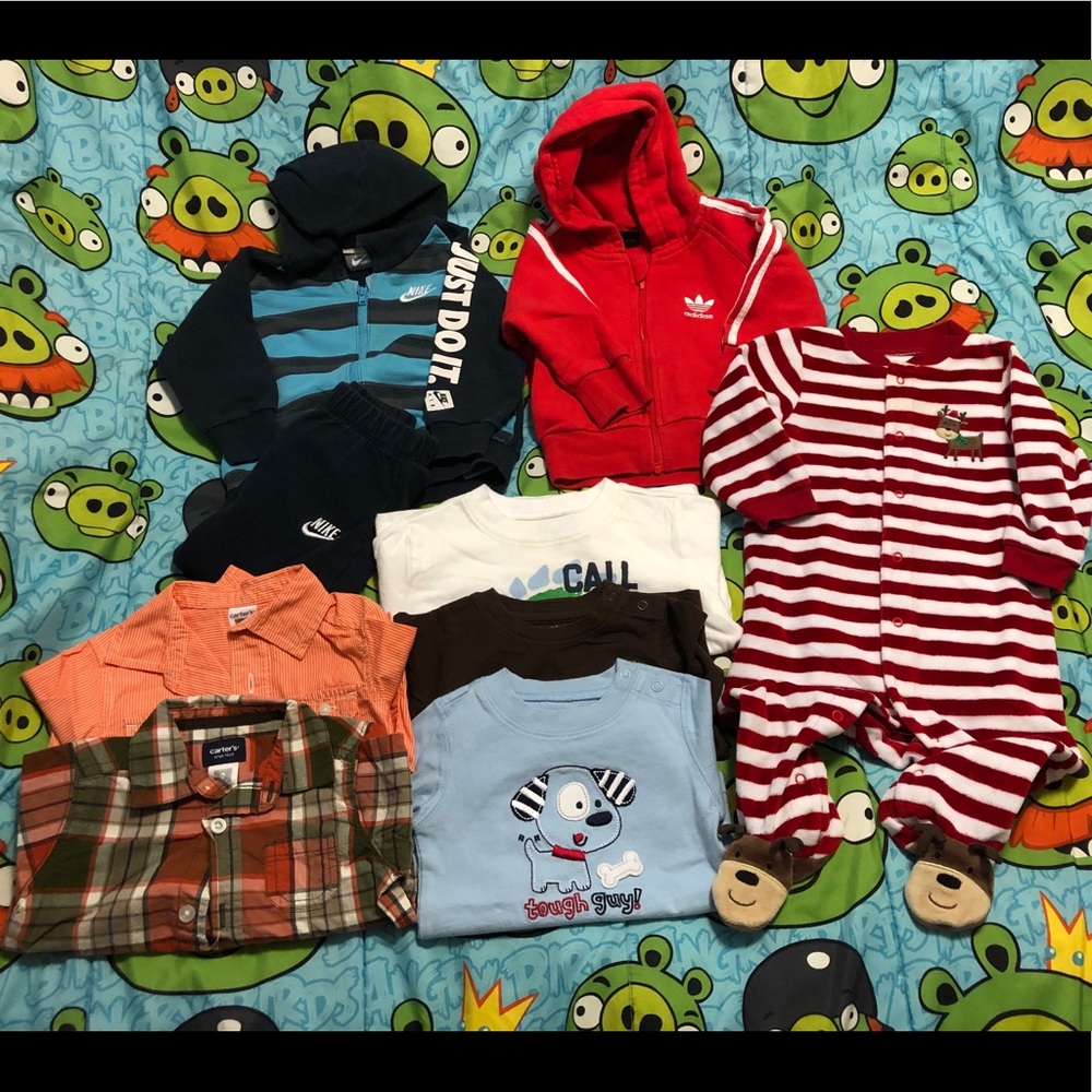 Bundle of 8pc. Baby Boy clothes size 9MOS